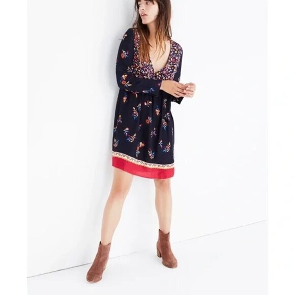 💕SEZANE💕 Daphna Dress ~ Boho Floral Print 36 EU - Picture 9 of 16